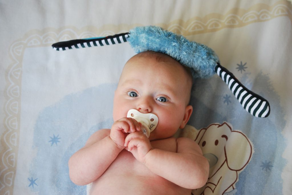 Baby with Pacifiers