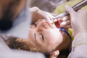 girl on dentist chair